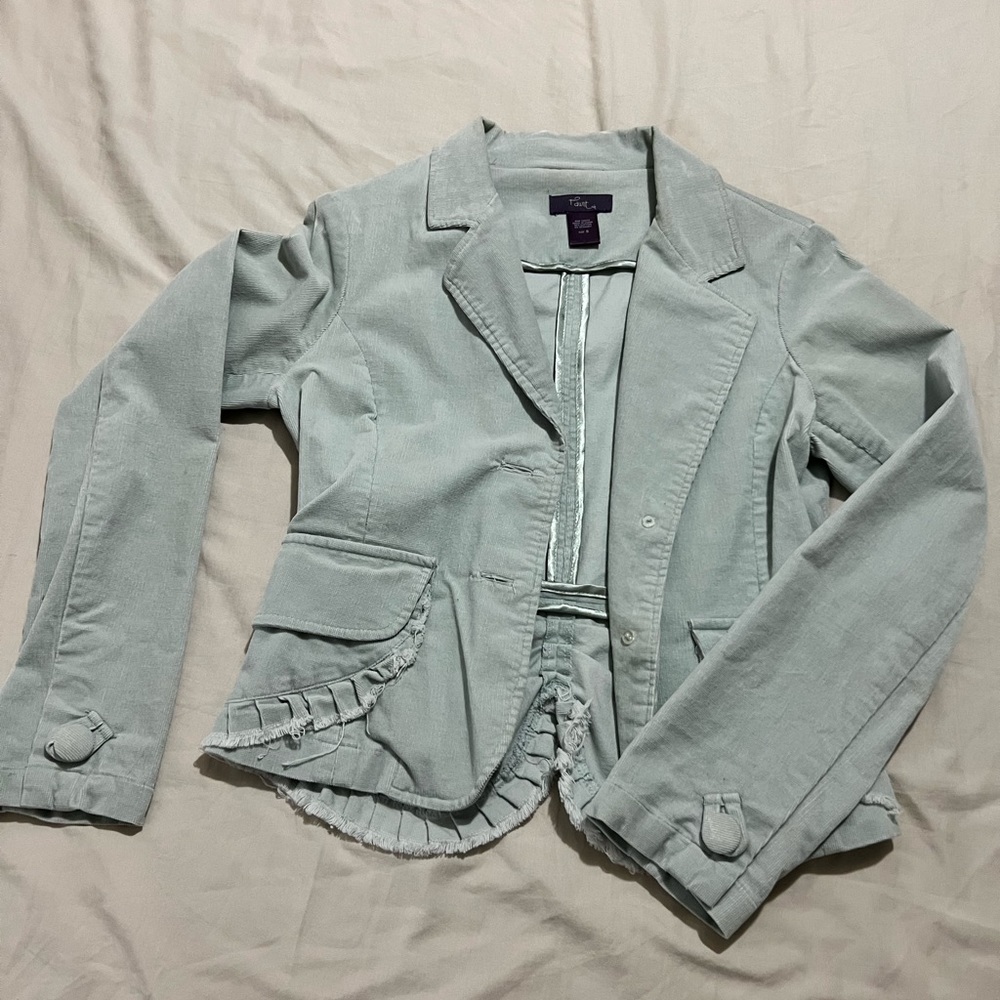 Women’s small sage corduroy blazer